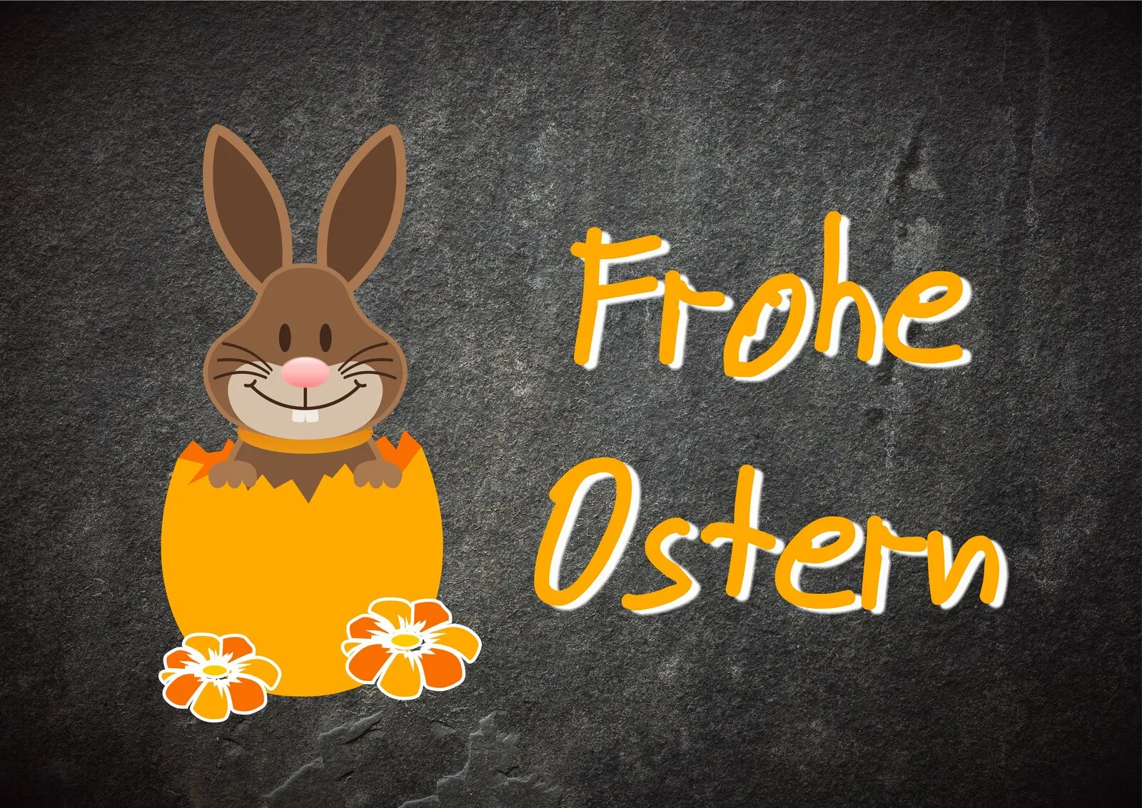 Lustige Osterkarte 2023 Ostern mit Text Frohe Ostern