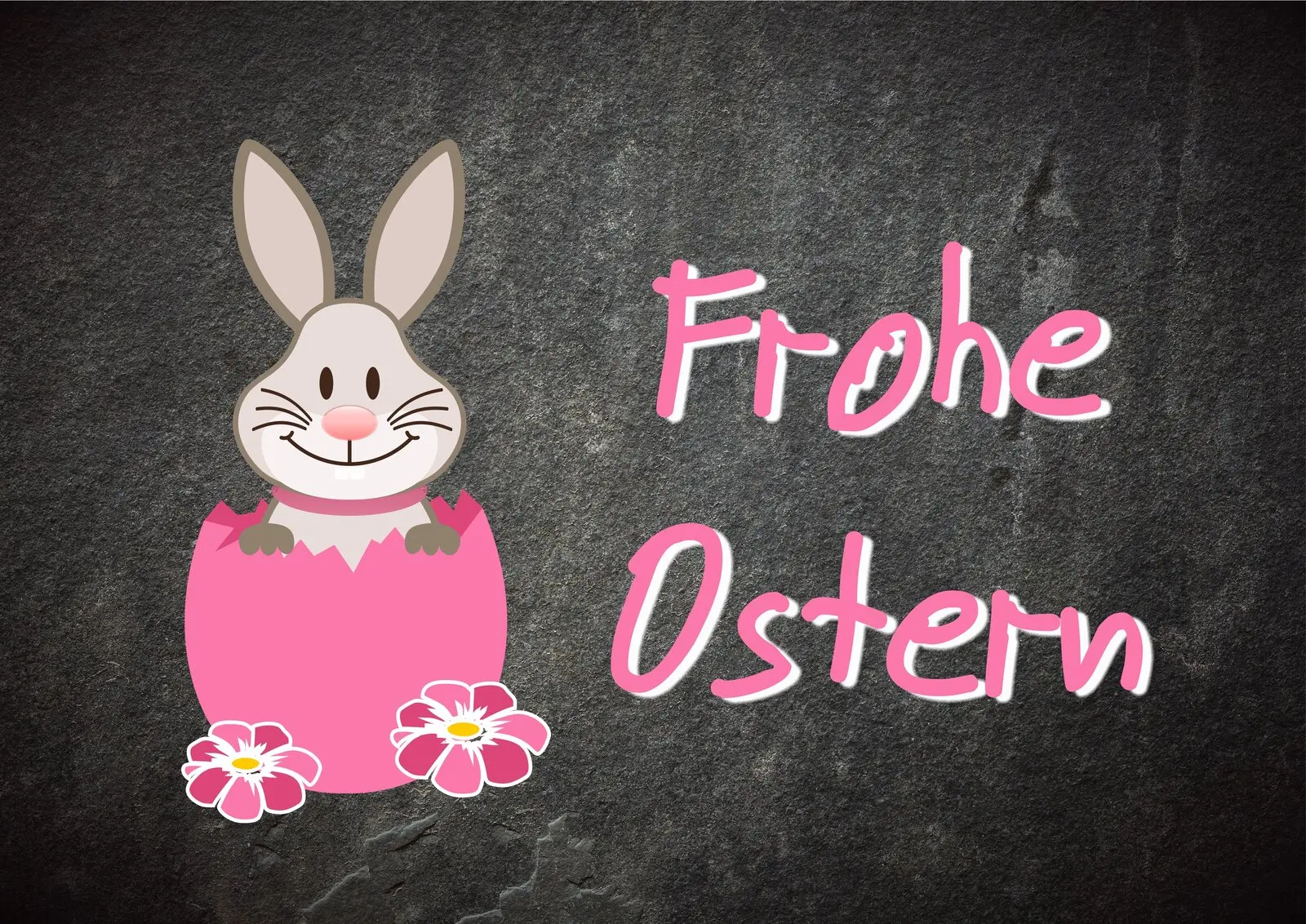 Ausgefallene Osterkarte Din A6 Frohe Ostern wünschen