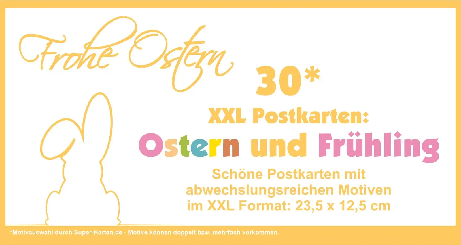 30 tolle osterpostkarten und frühlingspostkarten als set