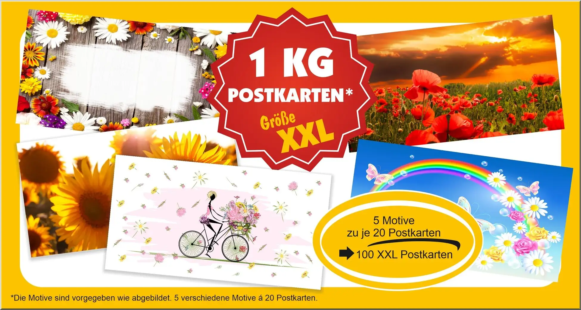 Postkartenset Xxl Maxikarten Extra Groß